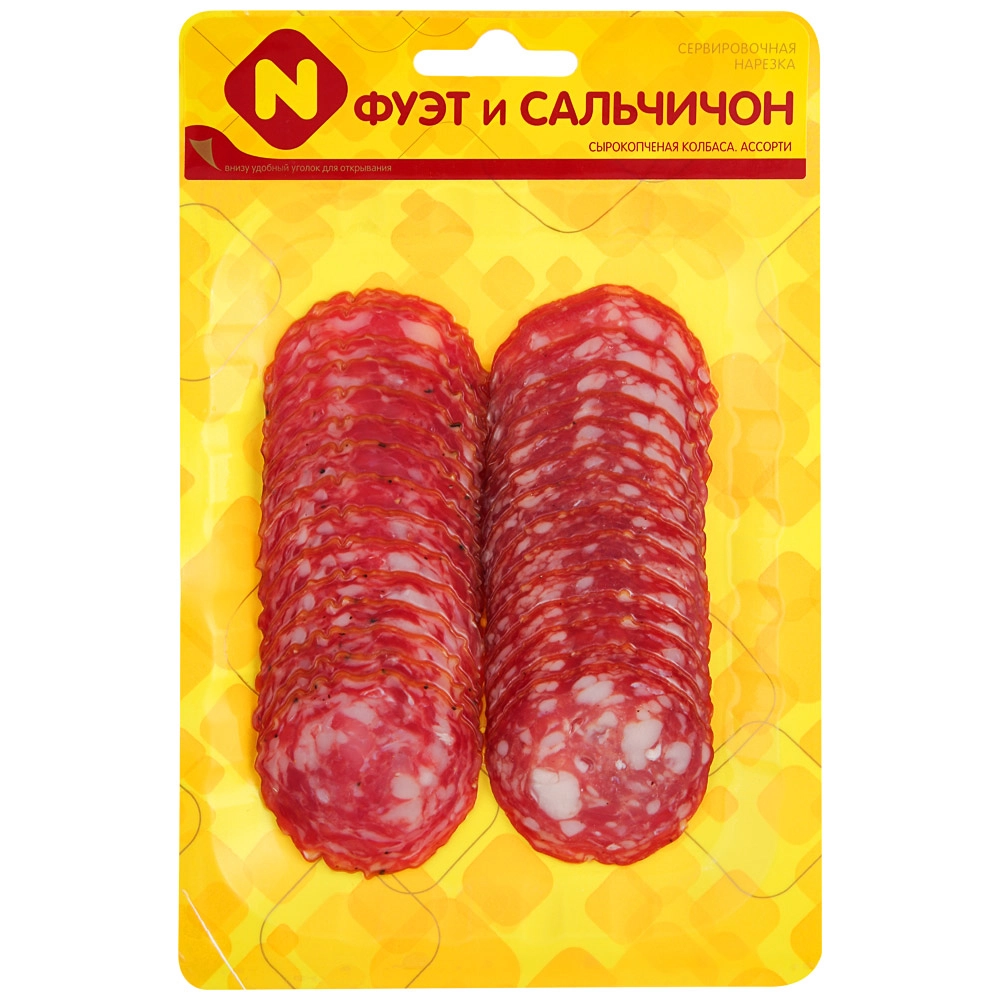 Колбаса нарезка с/к Сальчичон